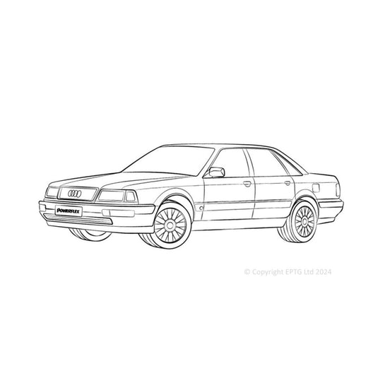 Silent block Powerflex Audi V8 Type 4C (1988-1994)