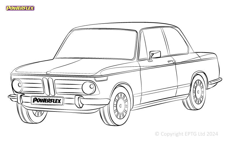 Carica immagine in Galleria Viewer, Schema boccole Powerflex BMW 1502-2002 (1962-1977)

