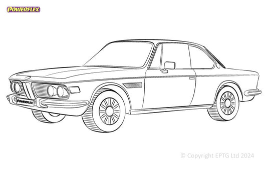 Silent block Powerflex BMW E9 2.5CS - 3.0CSL (1968-1975)