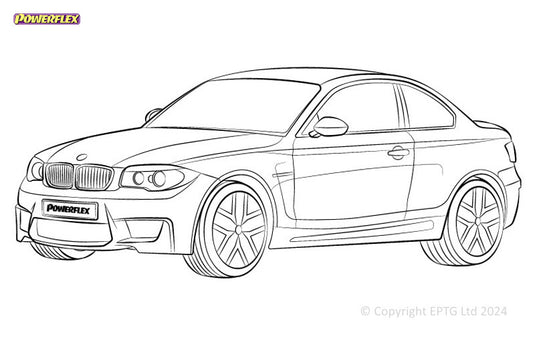Schema boccole Powerflex BMW Serie 1 E82 1M Coupe (2010-2012)