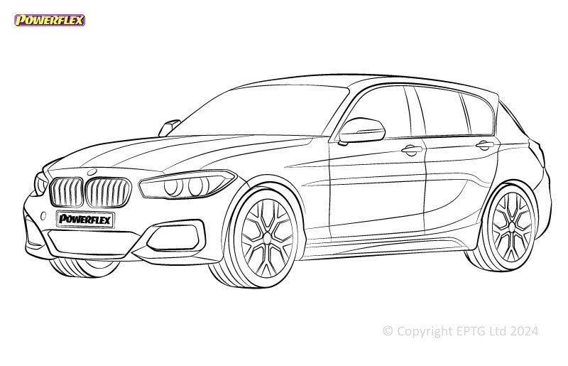 Carica immagine in Galleria Viewer, Schema boccole Powerflex BMW Serie 1 F20, F21 RWD (2011-2019)
