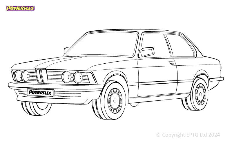 Carica immagine in Galleria Viewer, Schema boccole Powerflex BMW Serie 3 E21 (1975-1978)
