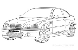 Silent block Powerflex BMW Serie 3 E46 Xi/XD (4wd)