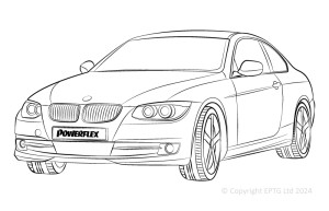 Silent block Powerflex BMW Serie 3 E9* Berlina / Touring / Coupe / Cabrio