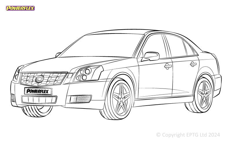 Carica immagine in Galleria Viewer, Schema boccole Powerflex Cadillac BLS (2005-2010)
