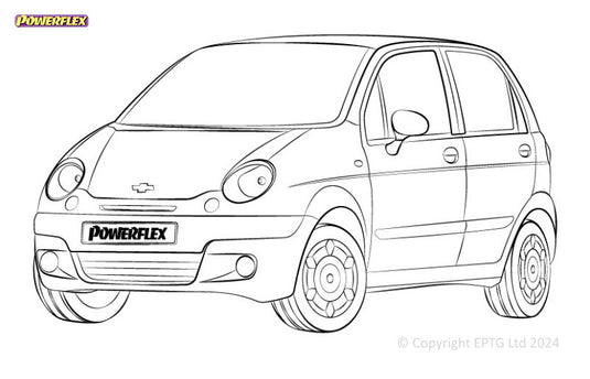Silent block Powerflex Chevrolet Matiz M100 & M150 (1998-2008)