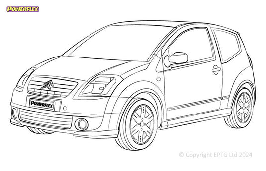 Silent block Powerflex Citroen C2 (2003-2009)