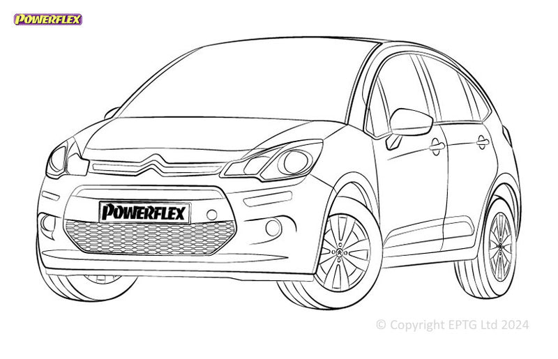 Carica immagine in Galleria Viewer, Schema boccole Powerflex Citroen C3 II (2009-2016)
