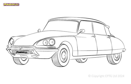 Schema boccole Powerflex Citroen DS (1959-1975)