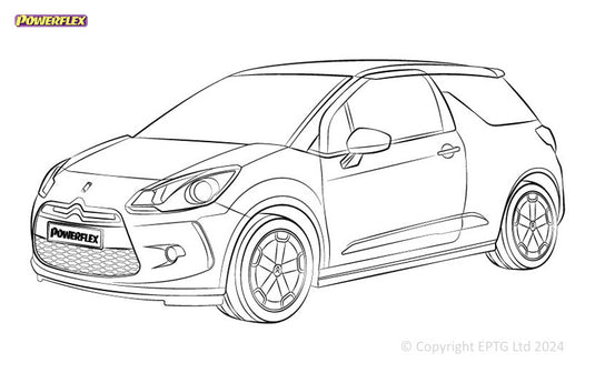 Silent block Powerflex Citroen DS3 (2009 - 2019)