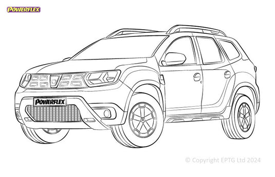 Silent block Powerflex Dacia Duster