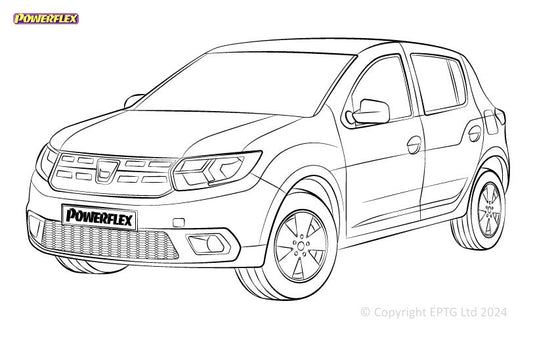 Silent block Powerflex Dacia Sandero I & II inc Stepway (2008-)