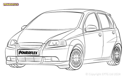 Silent block Powerflex Daewoo Kalos/Gentra (2002-2011)