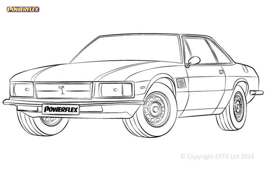 Schema boccole Powerflex De Tomaso Longchamp (1972-1989)
