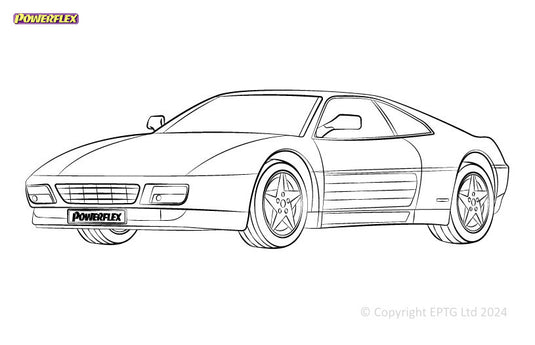 Schema boccole Powerflex Ferrari 348 (1989-1995)