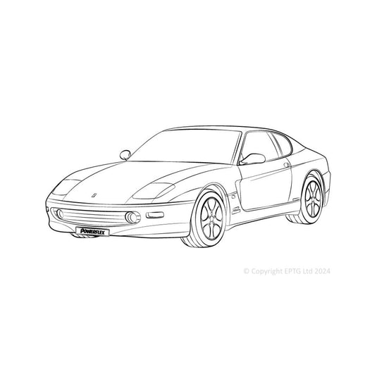 Schema boccole Powerflex Ferrari 456 (1992-2003)