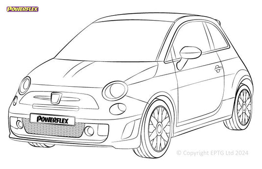 Silent block Powerflex Fiat Abarth 500/595/695 (2007-)