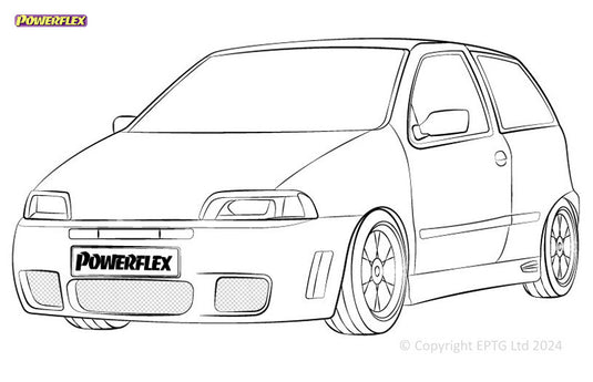Schema boccole Powerflex Fiat Punto MK1 (1993-1999)