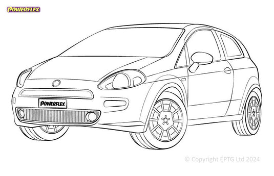 Schema boccole Powerflex Fiat Punto Mk3 (2012-2018)