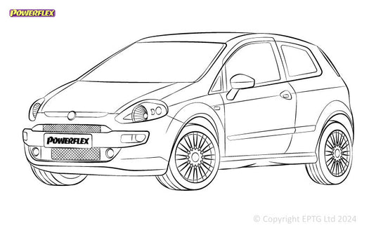 Schema boccole Powerflex Fiat Punto Punto Evo (2009-2015)