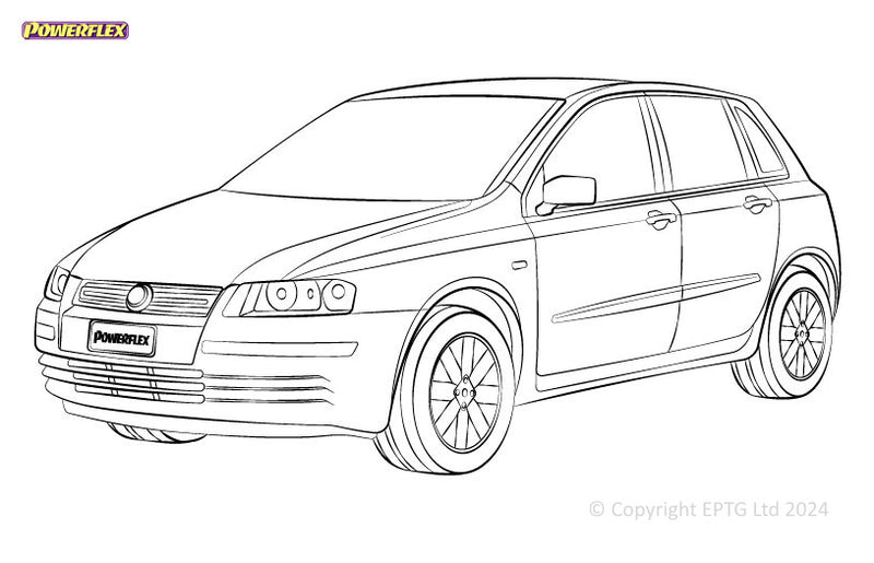 Carica immagine in Galleria Viewer, Schema boccole Powerflex Fiat Stilo (2001-2010)
