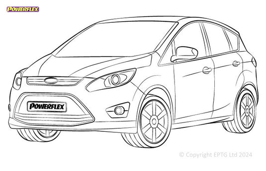 Schema boccole Powerflex Ford C-Max / Grand C-Max MK2 (2011-2019)