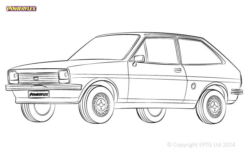 Carica immagine in Galleria Viewer, Silent block Powerflex Ford Fiesta Mk1 &amp; 2 inc XR2 (1976-1989)
