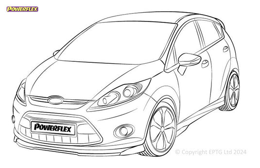 Schema boccole Powerflex Ford Fiesta Mk7 inc ST (2008-2012)