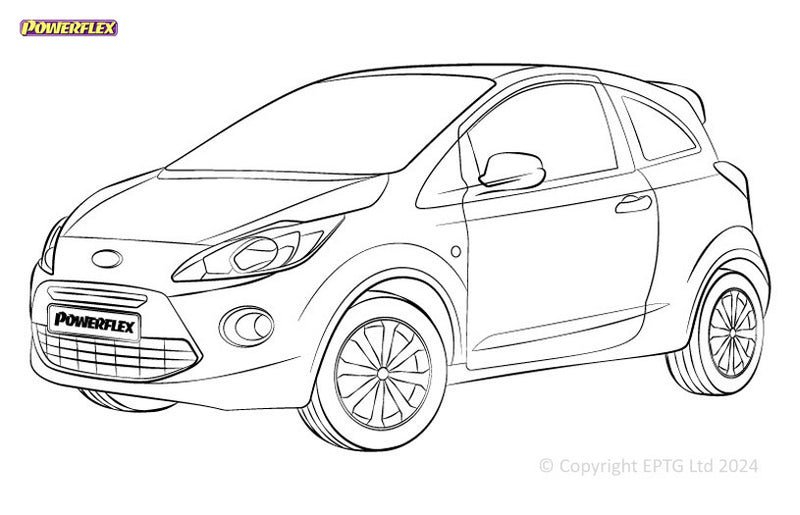 Carica immagine in Galleria Viewer, Schema boccole Powerflex Ford KA (2008-2016) - parte 2
