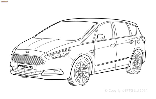 Schema boccole Powerflex Ford S-Max MK2 (2015-2023)