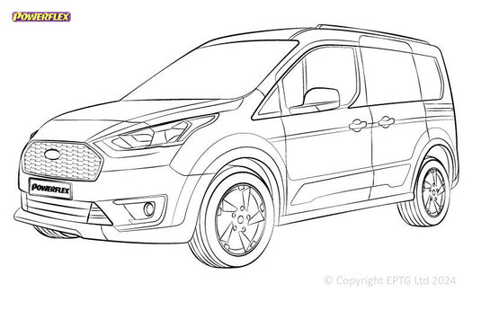 Schema boccole Powerflex Ford Transit Connect MK2 - (2013-2021)