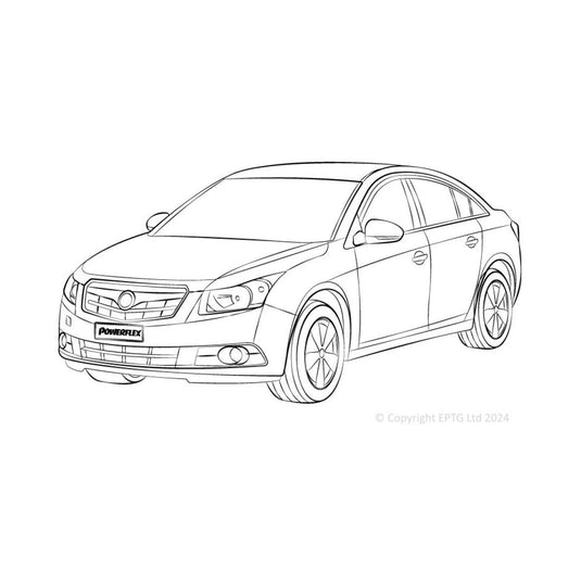 Schema boccole Powerflex HoldenCruze MK1 J300 (2008-2016)