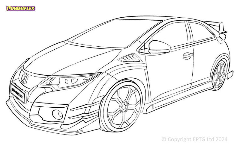 Carica immagine in Galleria Viewer, Schema boccole Powerflex Honda Civic Mk9 FK2 Type-R (2015-2017)
