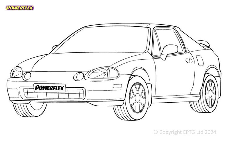 Carica immagine in Galleria Viewer, Silent block Powerflex Honda CR-X del Sol (1992-1998) - parte 1
