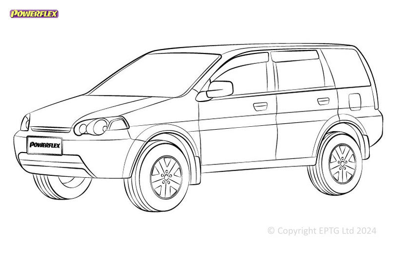 Carica immagine in Galleria Viewer, Schema boccole Powerflex Honda HR-V CH (1999-2006) - parte 2
