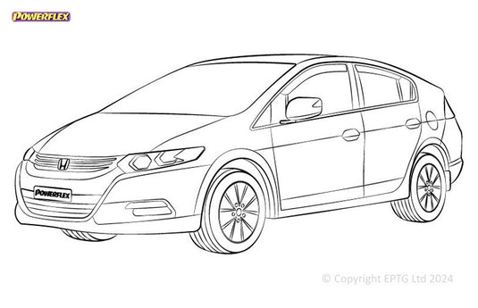 Schema boccole Powerflex Honda Insight ZE2 (2009-2014)
