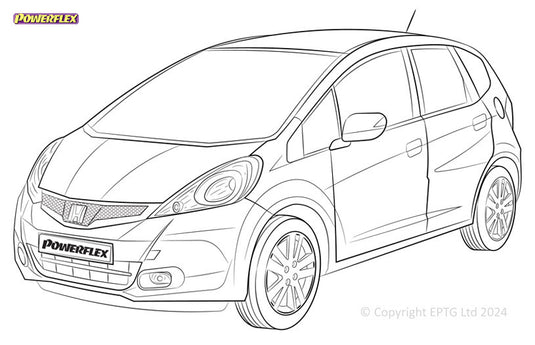 Schema boccole Powerflex Honda Jazz / Fit GE (2007-2014)