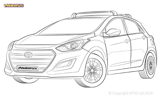 Schema boccole Powerflex Hyundai Elantra GT GD (2012-2015)
