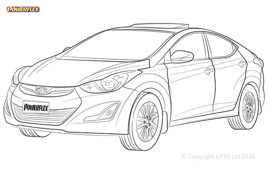 Schema boccole Powerflex Hyundai Elantra MD/JK (2010-2014)
