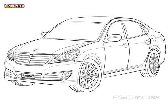 Schema boccole Powerflex Hyundai Equus VI (2009-2016)