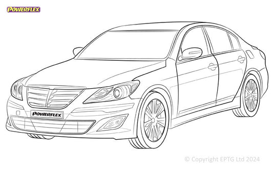 Schema boccole Powerflex Hyundai Genesis BH (2008-2012)