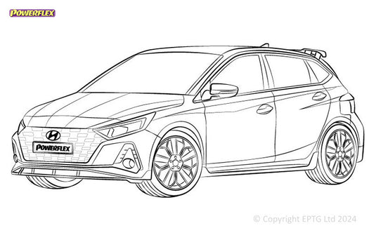Silent block Powerflex Hyundai i20 BC3 inc N (2018-)