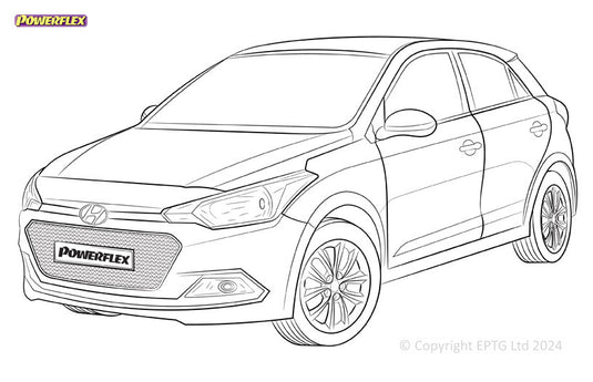 Schema boccole Powerflex Hyundai i20 GB/IB (2014-2019)