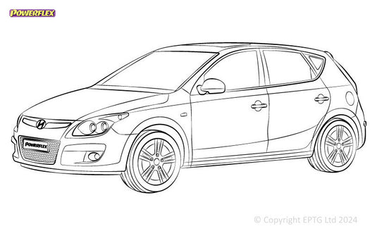 Schema boccole Powerflex Hyundai i30 FD (2007-2011)