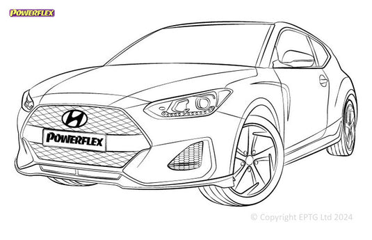 Silent block Powerflex Hyundai Veloster JS inc N (2018-)