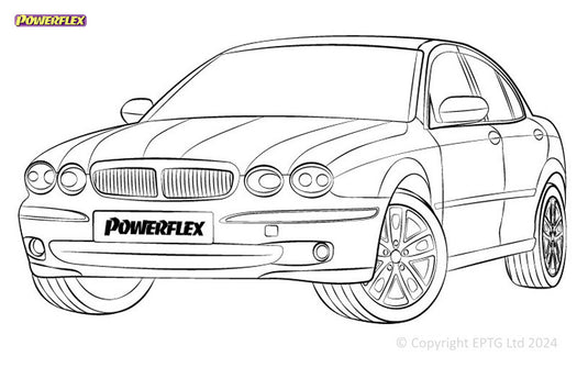 Schema boccole Powerflex Jaguar (Daimler) X Type (2001-2009)