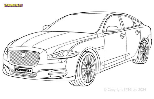 Schema boccole Powerflex Jaguar (Daimler) XJ - X351 (2010-2019)