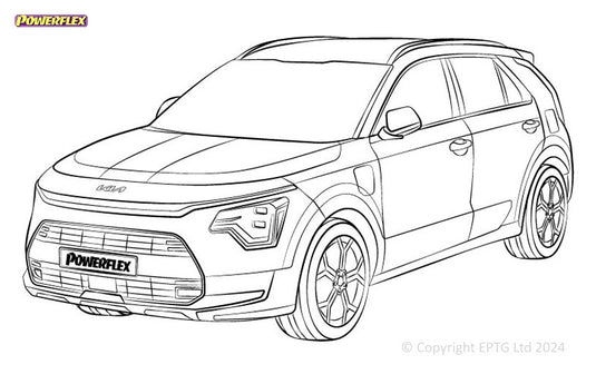 Schema boccole Powerflex Kia Niro DE (2017-2022)