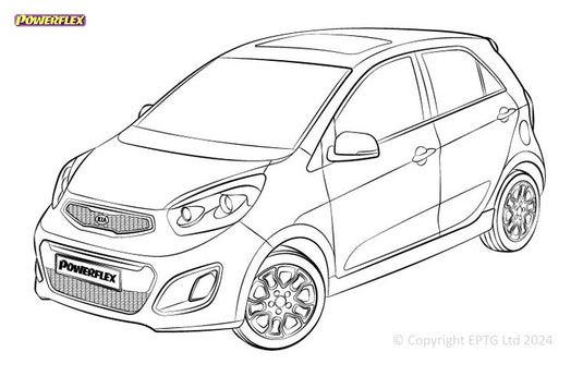 Silent block Powerflex Kia Picanto TA & JA (2011-)
