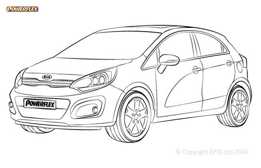 Silent block Powerflex Kia Rio UB & SC (2011-)